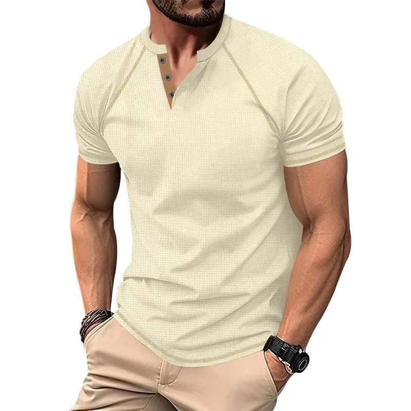 Contrast Raglan Tee — 3/4 Sleeve detail