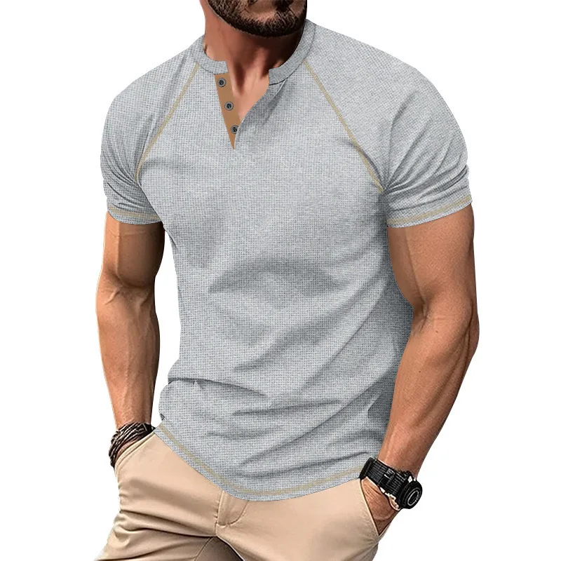 Contrast Raglan Tee — 3/4 Sleeve detail