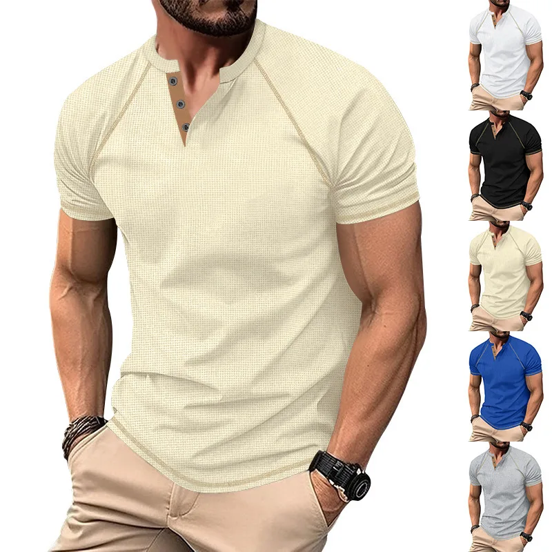 Contrast Raglan Tee — 3/4 Sleeve — blank t-shirt
