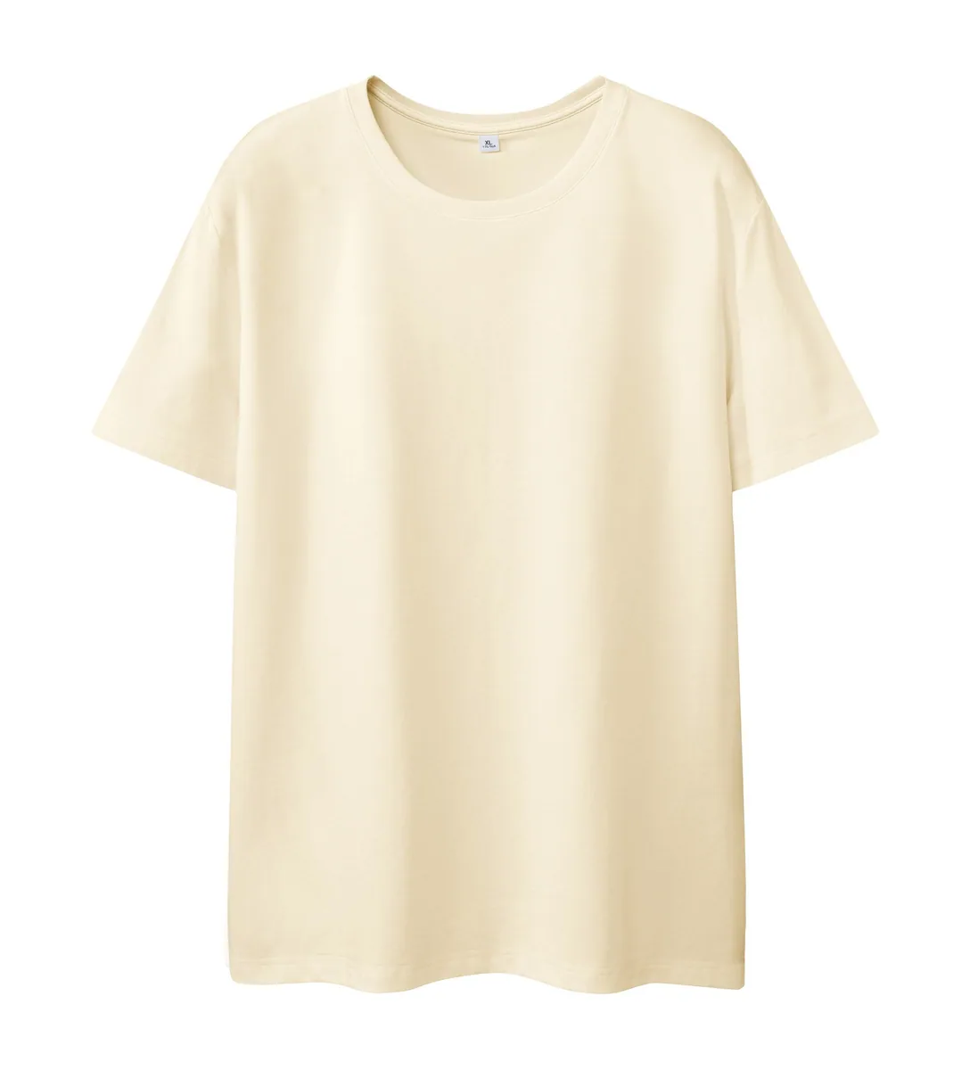 Cool-Touch Sorona Crew — Anti-Odour, Set-In Sleeve in Light Apricot