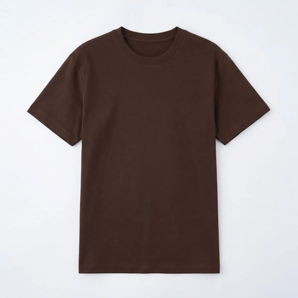Cool-Touch Sorona Crew — Anti-Odour, Set-In Sleeve in Deep Coffee