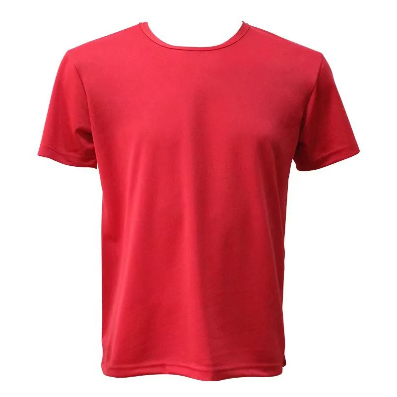 Jacquard Waffle Crew — Textured Slim Fit in Red
