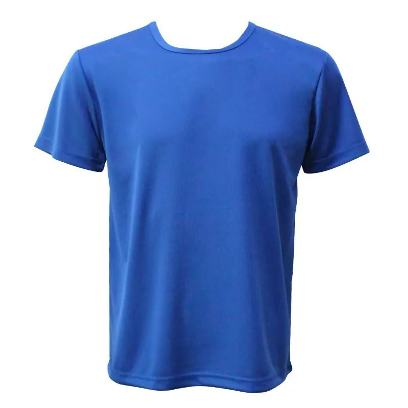 Jacquard Waffle Crew — Textured Slim Fit in Blue