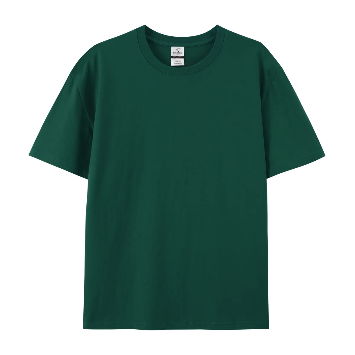 220gsm Boxy Streetwear Tee — Plain, Couple Fit in Dark Green
