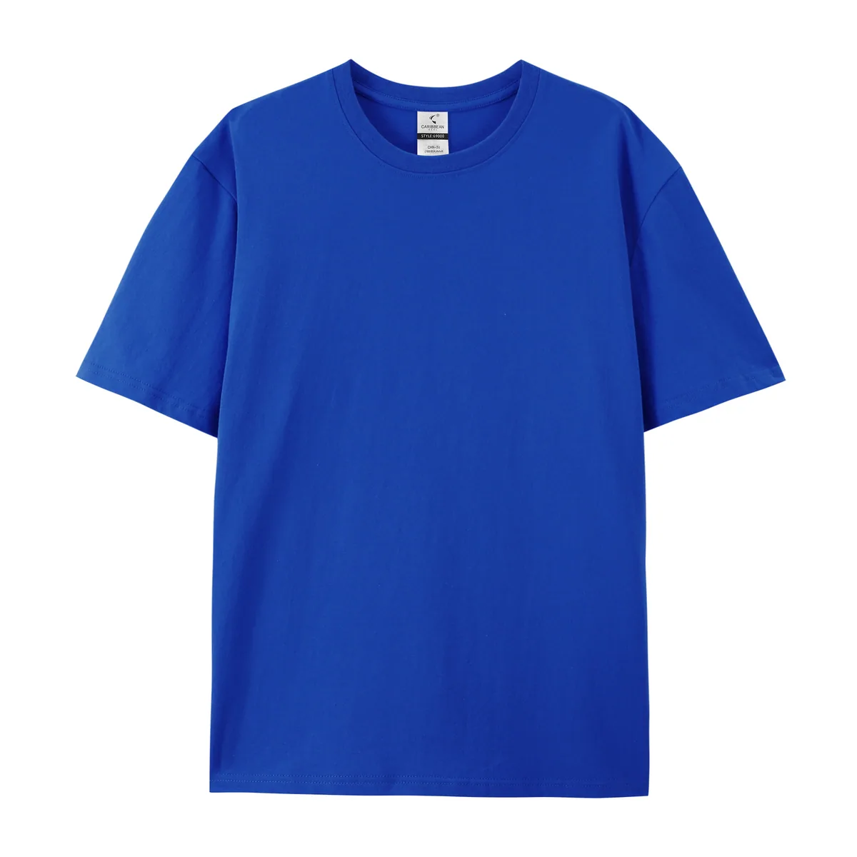 220gsm Boxy Streetwear Tee — Plain, Couple Fit in Royal Blue