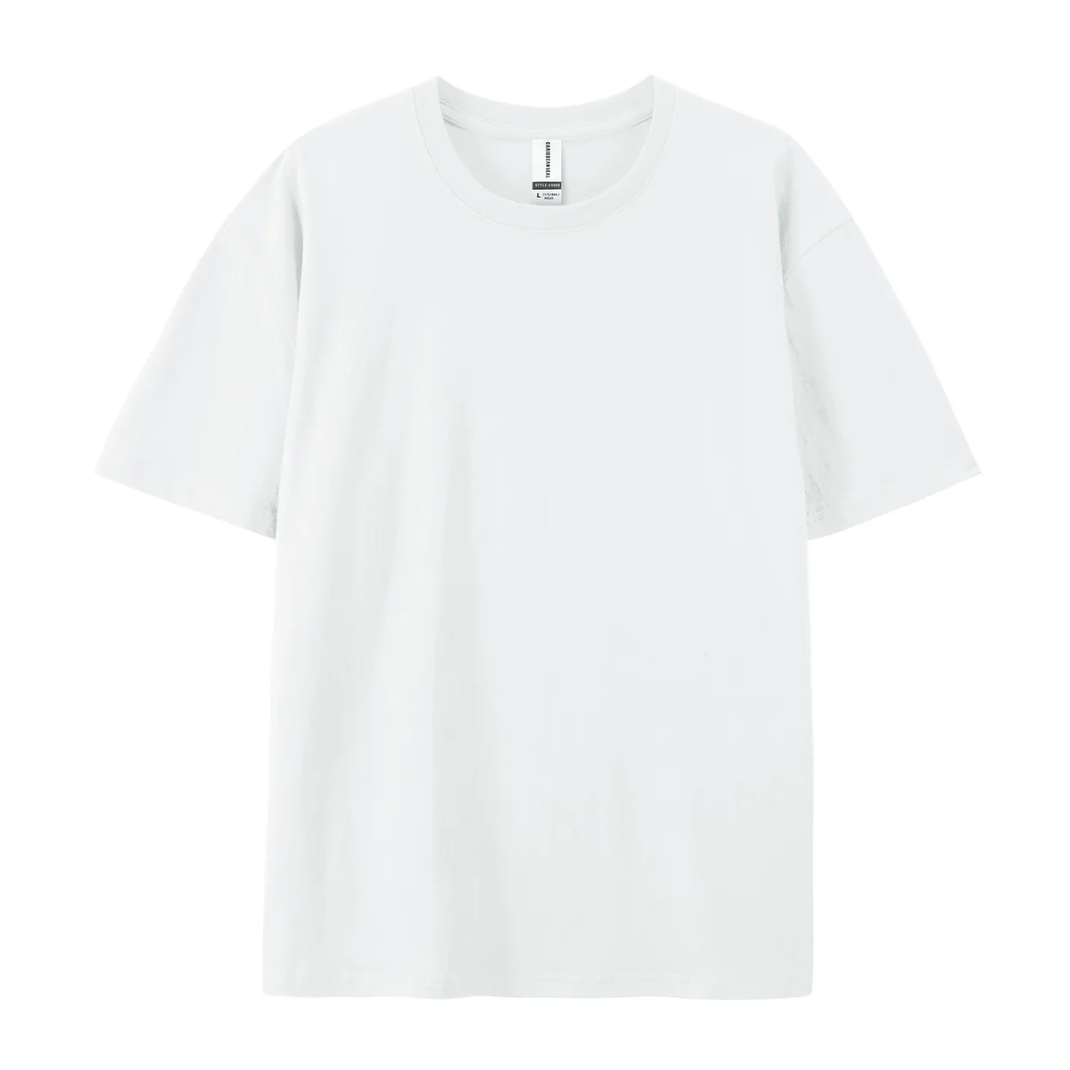 220gsm Boxy Streetwear Tee — Plain, Couple Fit in Premium Grey