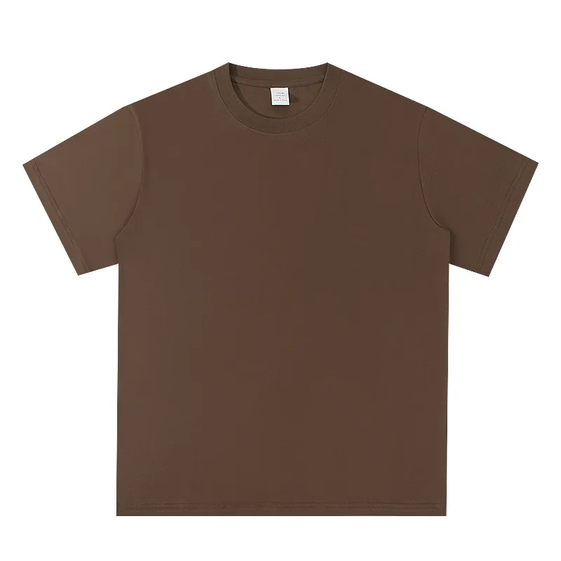 220gsm Set-In Cotton Tee — Class and Team Orders in Deep Coffee