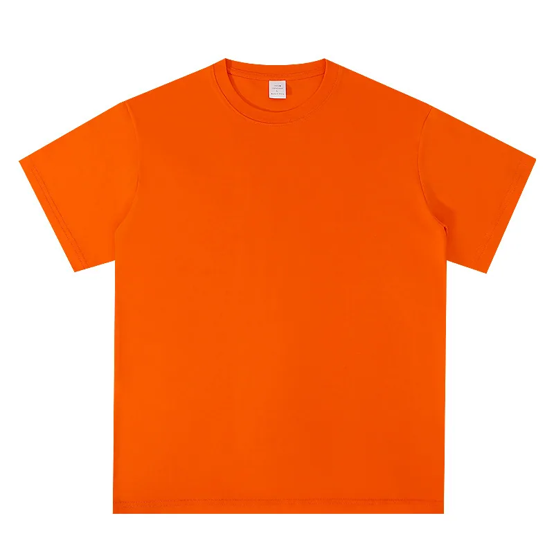 220gsm Set-In Cotton Tee — Class and Team Orders in Tangerine