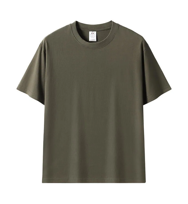 230gsm Heavy Cotton Crew — School and Graduation Programmes in Army Green