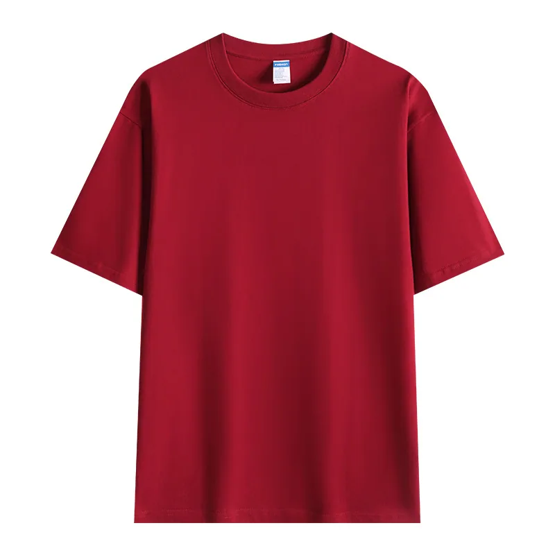 260gsm Heavyweight Cotton Crew — Promotional Grade in Burgundy