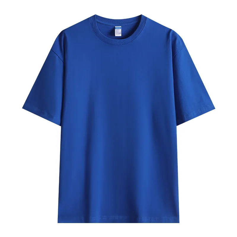 260gsm Heavyweight Cotton Crew — Promotional Grade in Klein Blue