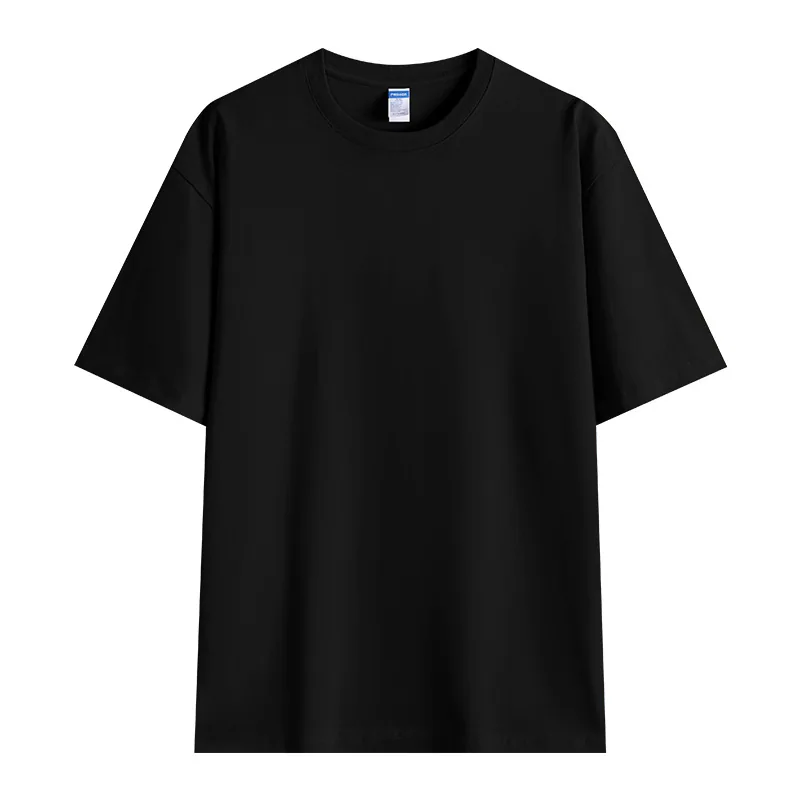 260gsm Heavyweight Cotton Crew — Promotional Grade in Black