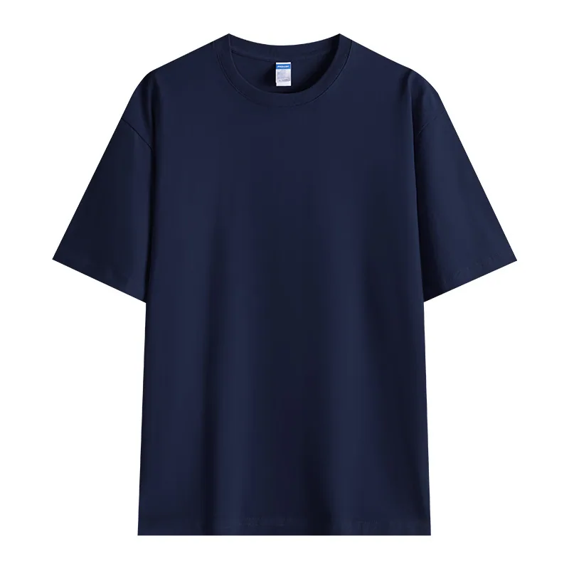 260gsm Heavyweight Cotton Crew — Promotional Grade in Navy