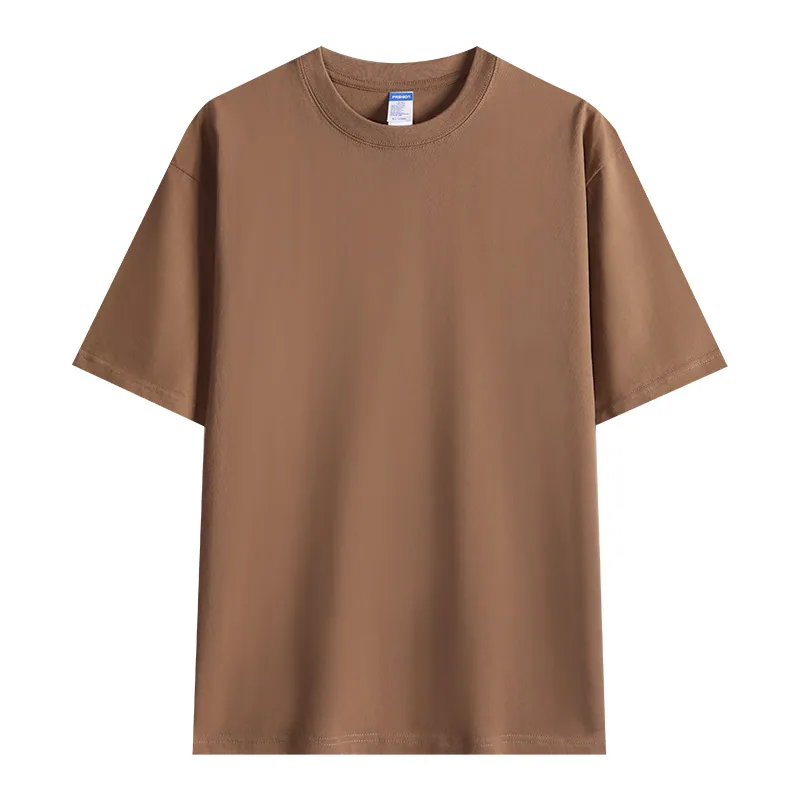 260gsm Heavyweight Cotton Crew — Promotional Grade in Khaki
