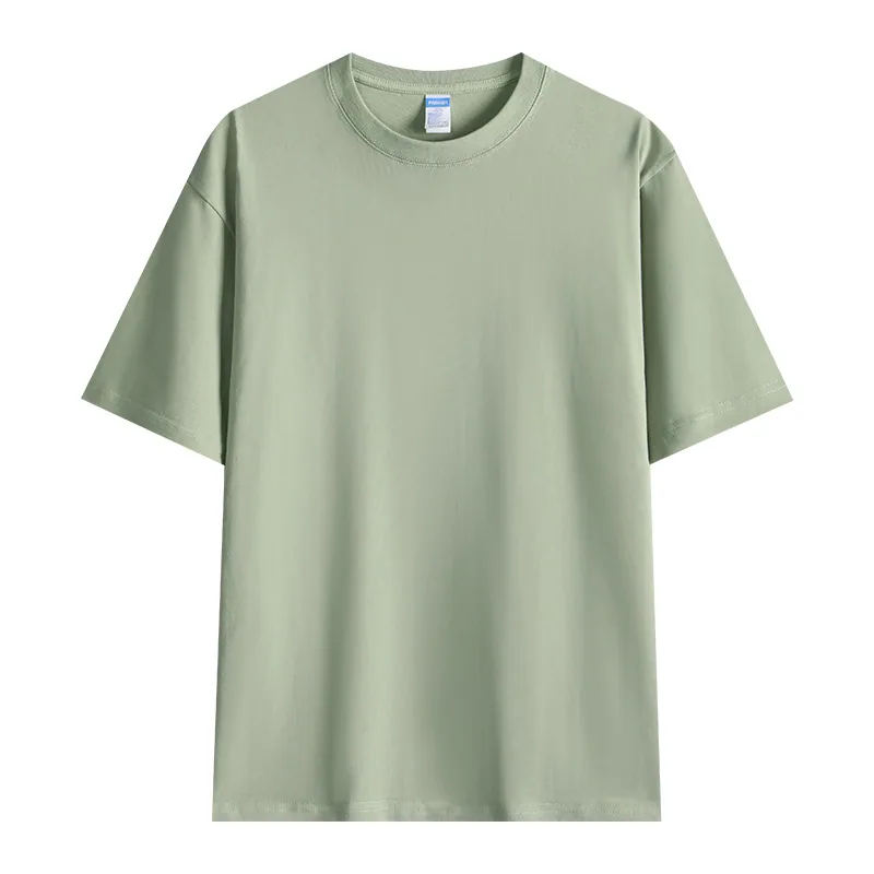 260gsm Heavyweight Cotton Crew — Promotional Grade in Bean Green