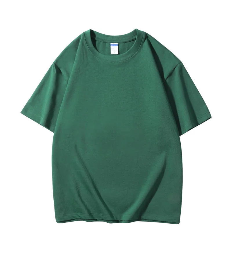 300gsm Boxy Heavy Crew — Wide Body in Deep Green