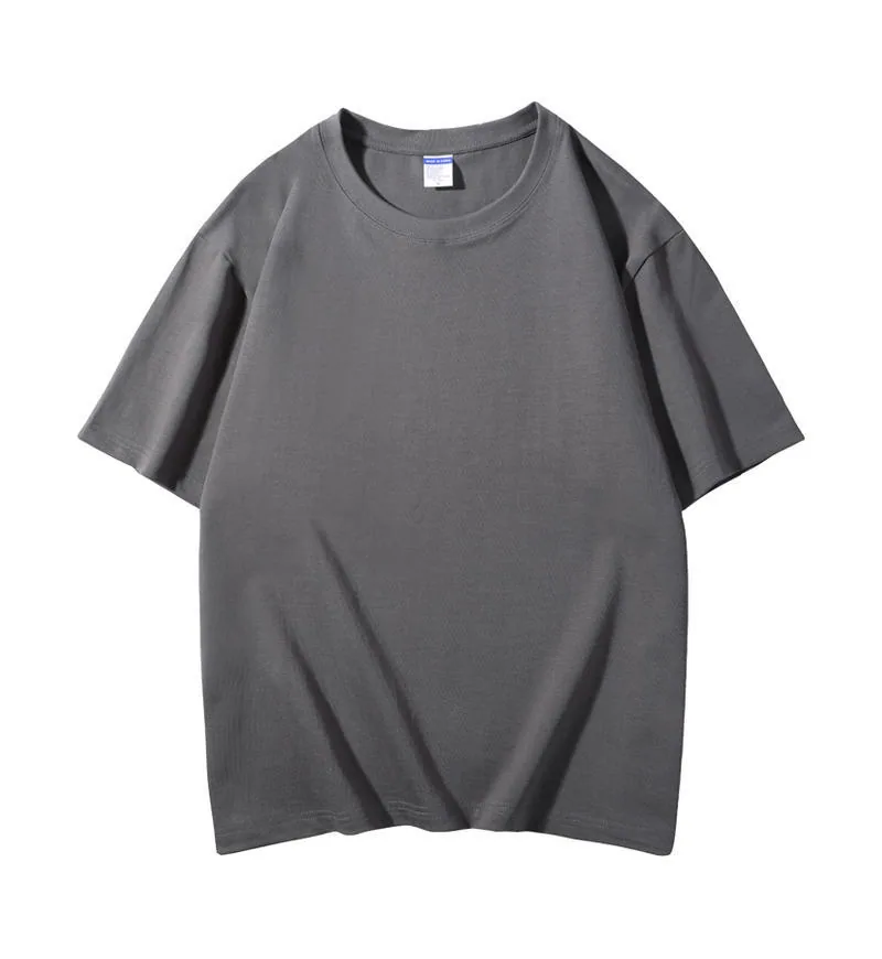 300gsm Boxy Heavy Crew — Wide Body in Iron Grey