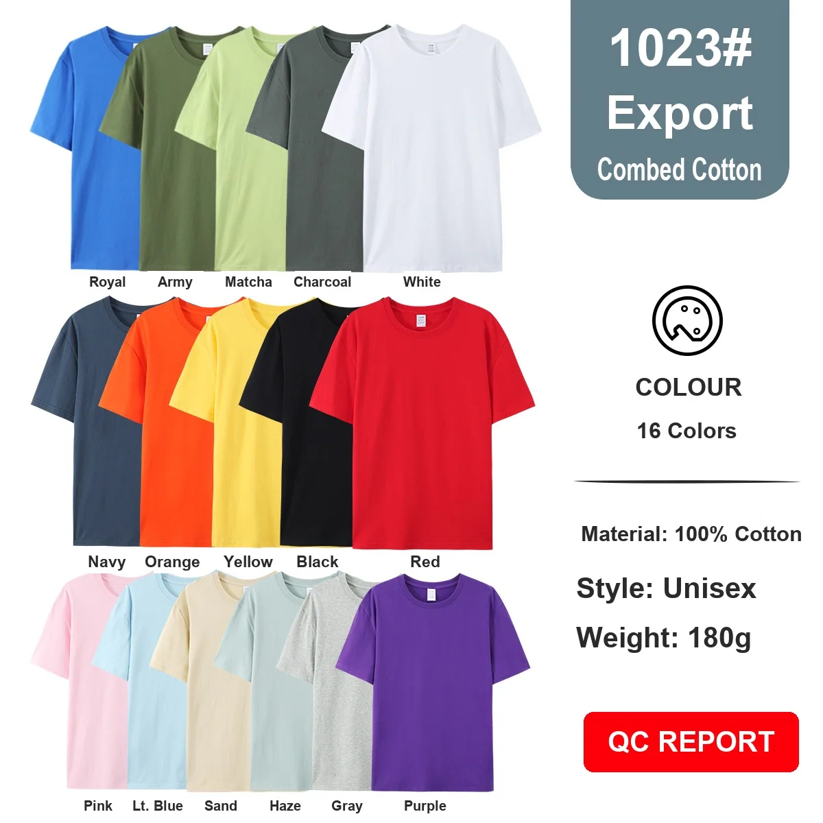 Cotton export 180gsm