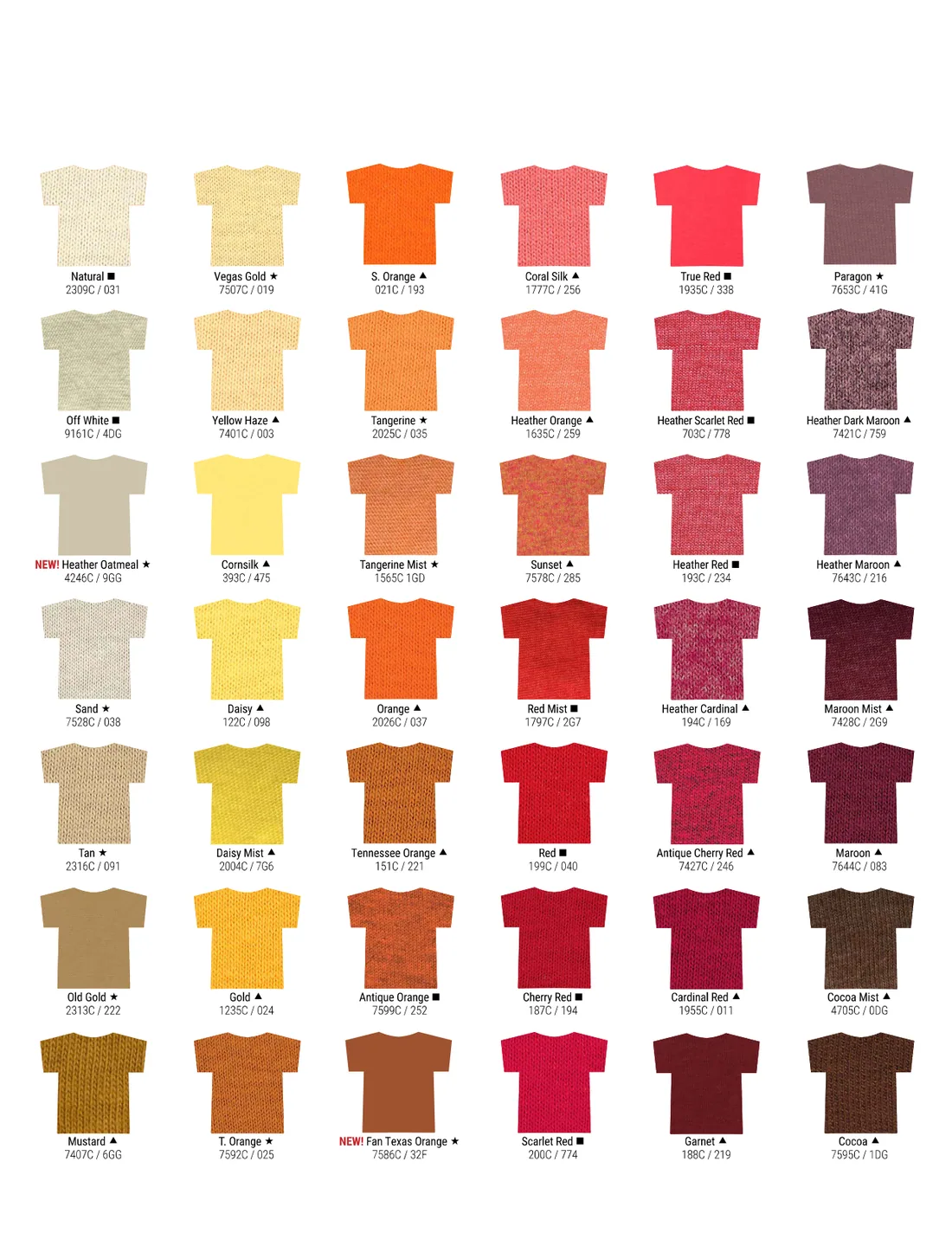 High-volume basics and promotional colour card