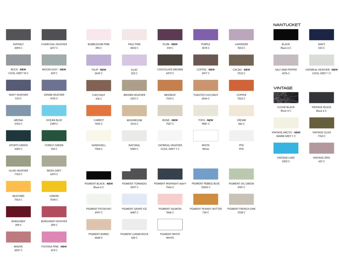 Streetwear and creator brands — premium custom colour card