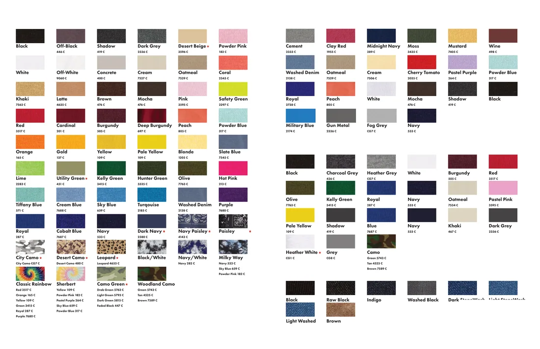 Streetwear heavyweight — West Coast colour card