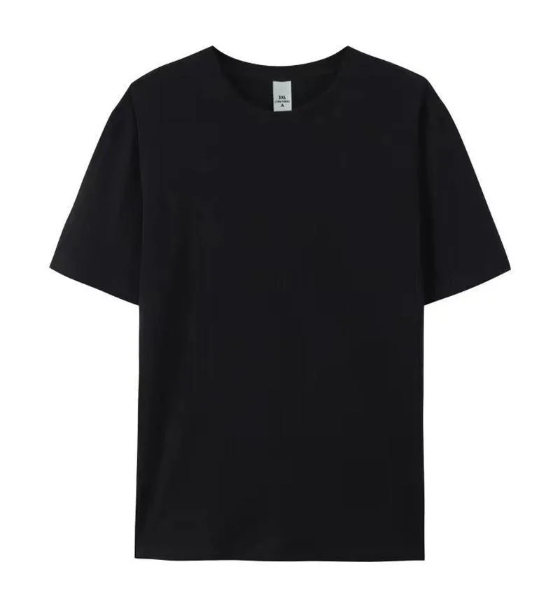 230gsm Heavyweight Boxy Crew Tee in Black