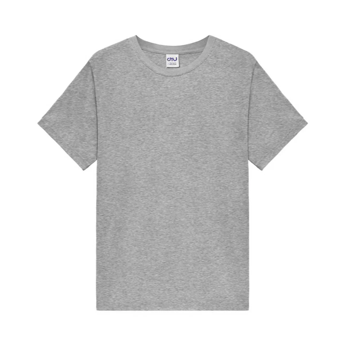 240gsm Heavy Crew Tee (T1000H) in Heather Grey