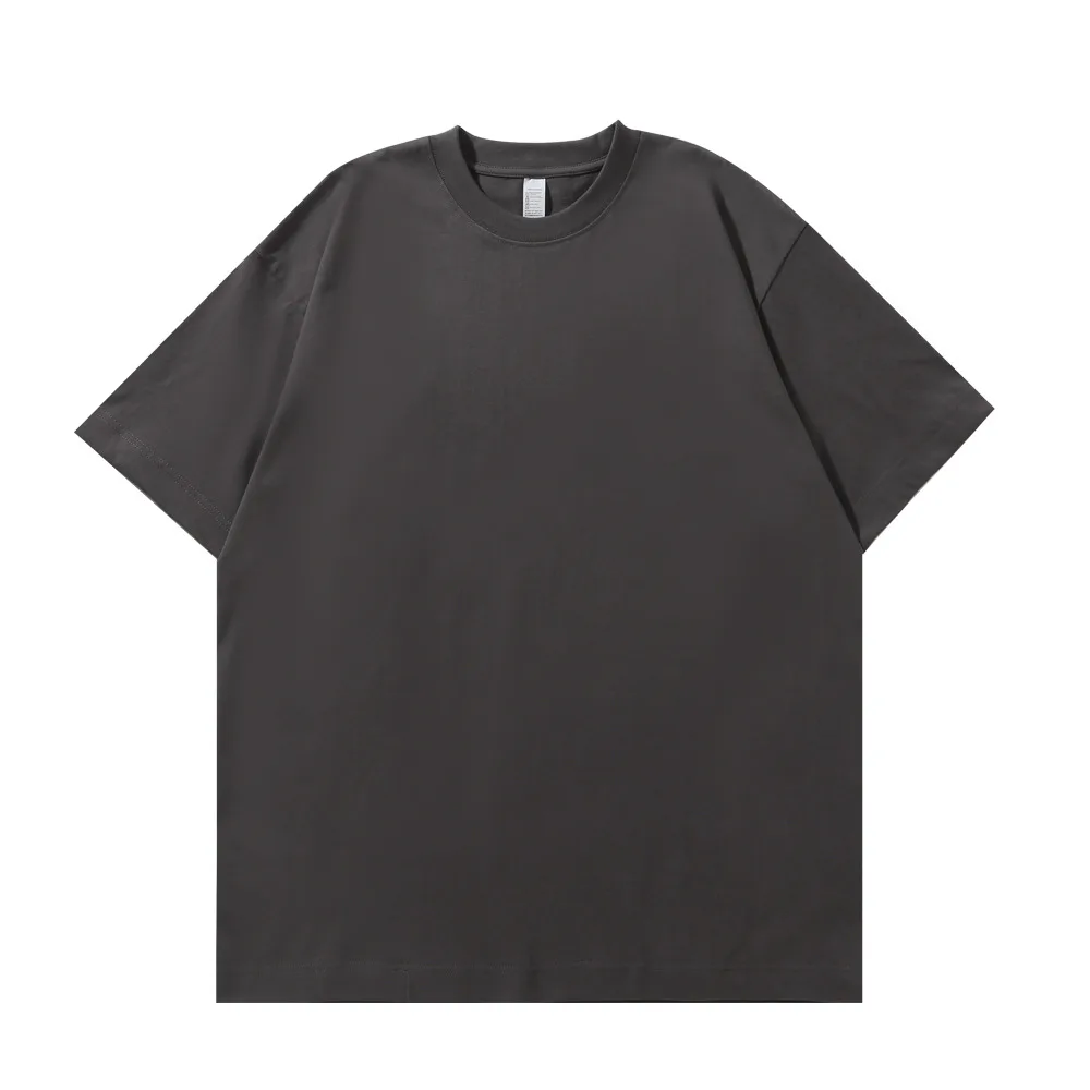 260gsm Heavyweight Drop-Shoulder Tee in Charcoal