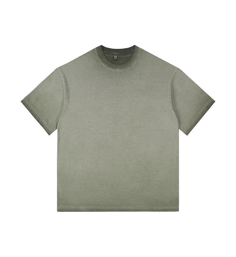 270gsm Two-Tone Gradient Tee in Army Green