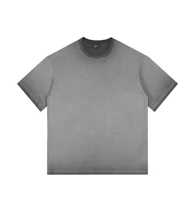 270gsm Two-Tone Gradient Tee in Grey