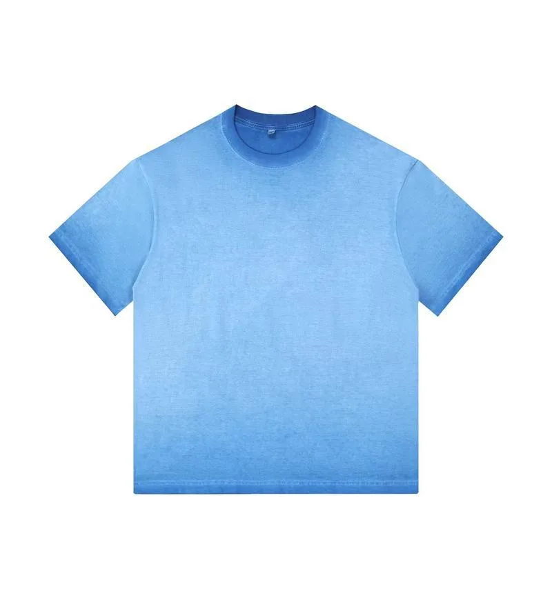 270gsm Two-Tone Gradient Tee in Royal Blue