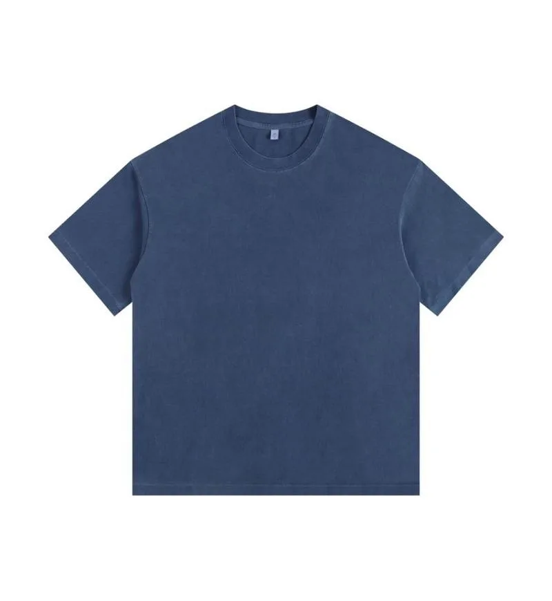 350gsm Ultra-Heavy Gradient Tee in Denim Blue