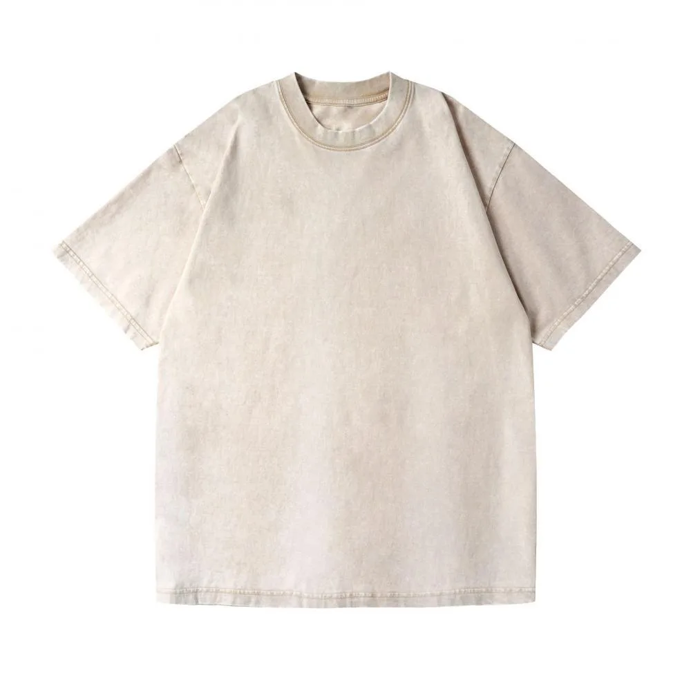 230gsm Kids Washed Vintage Tee in Apricot