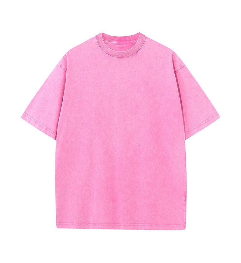 230gsm Kids Washed Vintage Tee in Rose