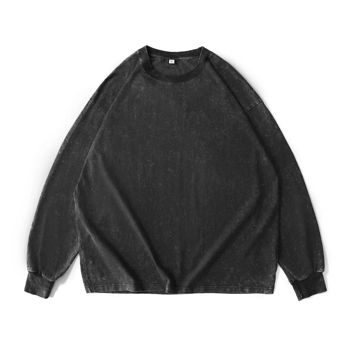 230gsm Snow-Washed Long Sleeve — blank t-shirt