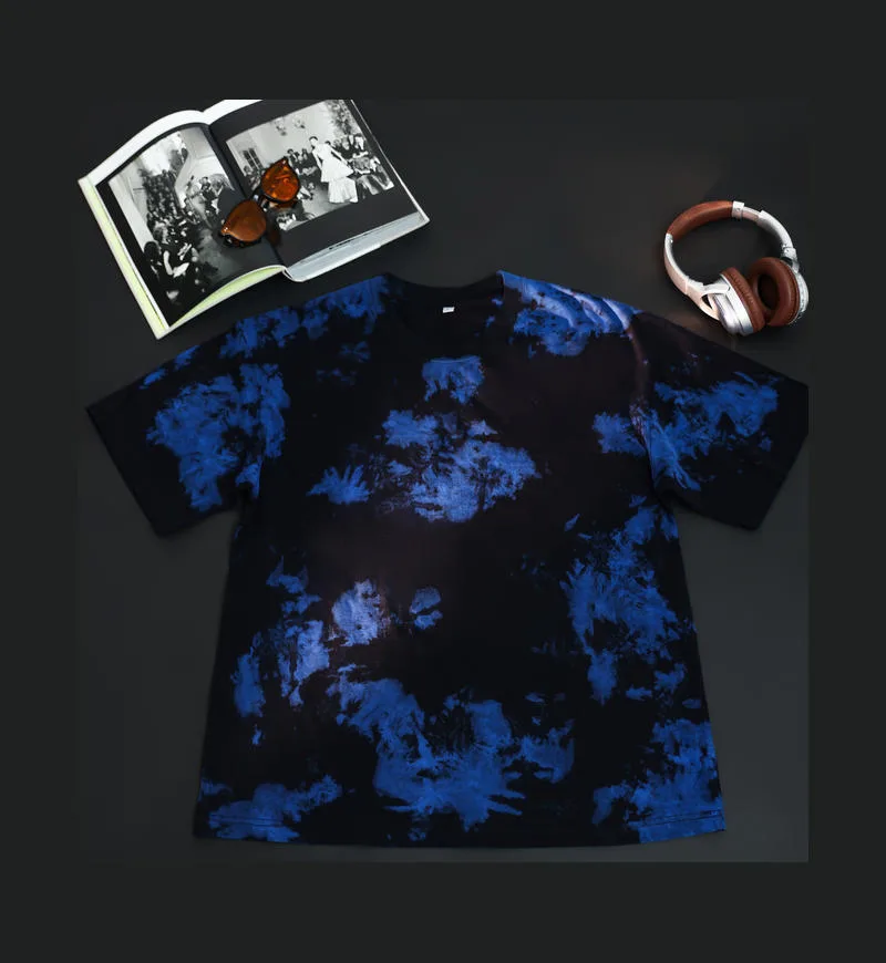 230gsm Tie-Dye Washed Tee — blank t-shirt
